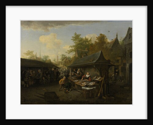 Fish Market by Cornelis Dusart
