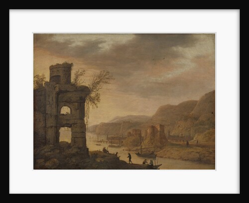 River Landscape by Dirck Verhaert