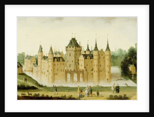 View of the Castle at Egmond aan den Hoef, The Netherlands by Claes Jacobsz. van der Heck