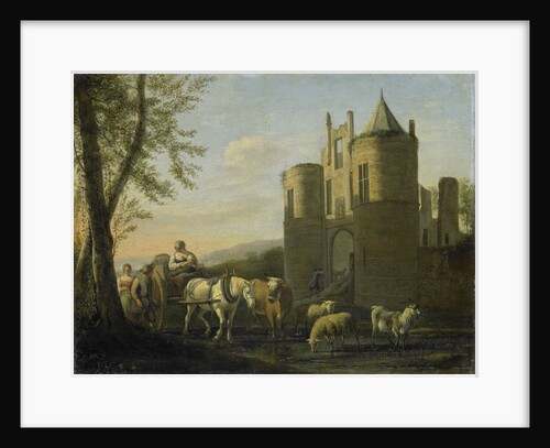 Entrance Gate of Egmond Castle, The Netherlands by Gerrit Adriaensz. Berckheyde