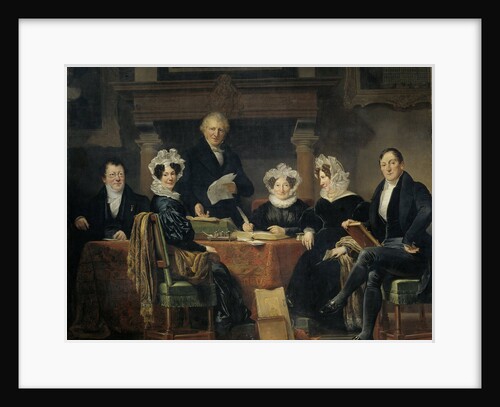 Group Portrait of the Regents and Regentesses of the Lepers' Home of Amsterdam, 1834-35 by Jan Adam Kruseman
