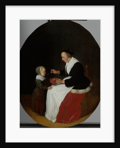 A Mother Feeding the Child Pap by Quiringh Gerritsz. van Brekelenkam
