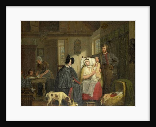 Visit with the New Mother by Moritz Calisch