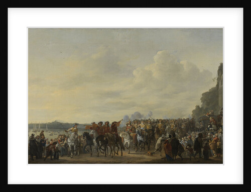 Charles II's Halting at the Estate of Wema on the Rotte during his Journey from Rotterdam to The Hague, 25 May 1660 by Johannes Lingelbach