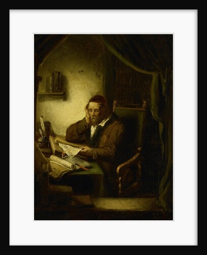 Old Man in his Study by George Gillis Haanen