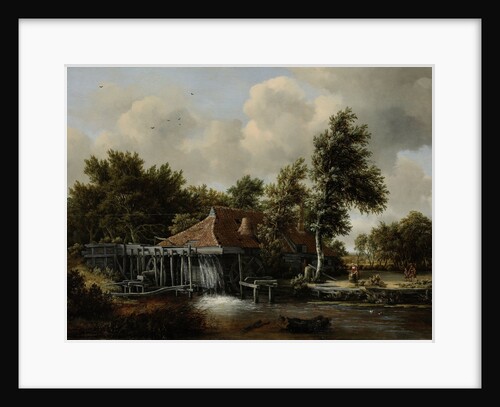 A Watermill by Meindert Hobbema