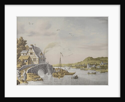 Houses along a River by Jonas Zeuner