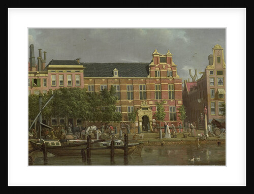 The Latin school on the Singel, Amsterdam by Jacob Smies