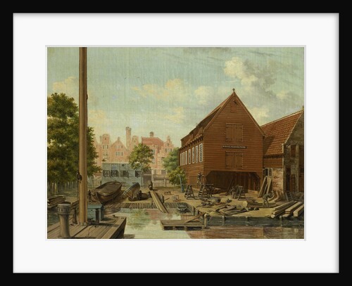 D'Hollandsche Tuin Shipyard on Bickers Island in Amsterdam, The Netherlands by Pieter Godfried Bertichen