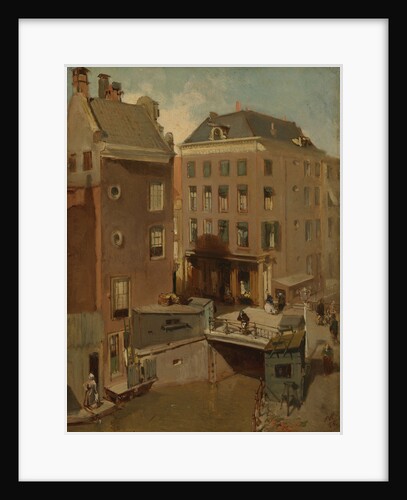The Osjessluis near Kalverstraat in Amsterdam, The Netherlands by Charles Rochussen