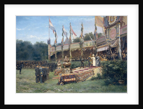 Presentation of the Lombok Cross by Queen Wilhelmina on the Malieveld Hague, 6 juli 1895, The Netherlands by Mari ten Kate