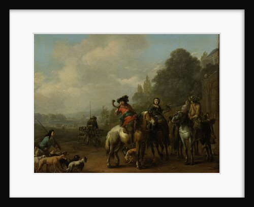 Return from the Hunt by Johannes Lingelbach