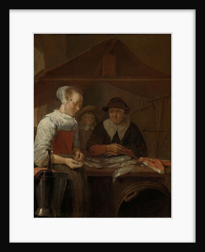 The fishwife by Quiringh Gerritsz. van Brekelenkam