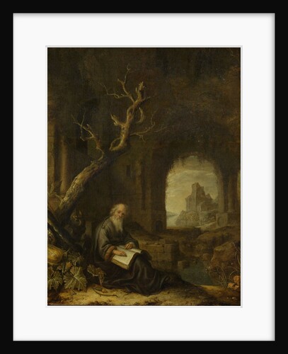 A Hermit in a Ruin by Jan Adriaensz. van Staveren
