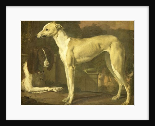 Portrait of a Greyhound and Spaniel by Jan Weenix