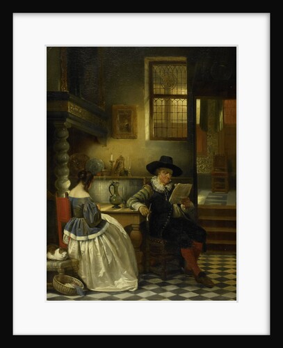 An Interior of the 17th Century by Henri Leys