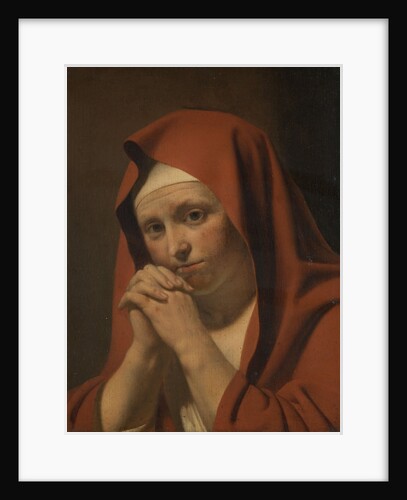 Woman Praying by Circle of Caesar Boëtius van Everdingen