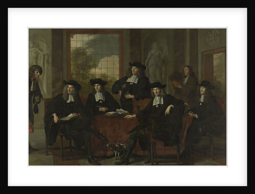 Group Portrait of the Inspectors of the Collegium Medicum in Amsterdam, The Netherlands by Adriaen Backer