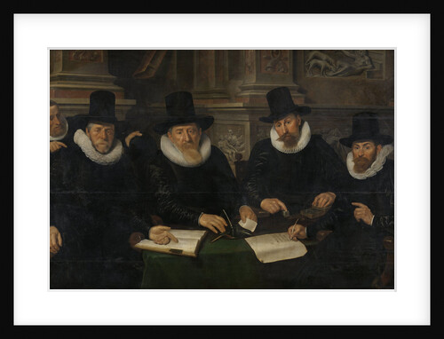 Four Regents and the ‘House Father’ of the Amsterdam Lepers’ Asylum by Werner van den Valckert