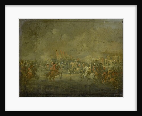 A Cavalry Skirmish by Anonymous