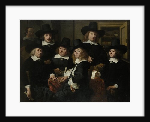 Six Regents with the Porter of the Nieuwe Zijds Huiszittenhuis in Amsterdam, 1657, The Netherlands by Ferdinand Bol