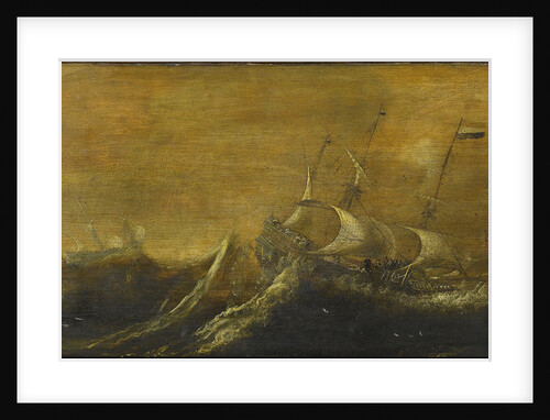 Ships in the Storm by Andries van Eertvelt