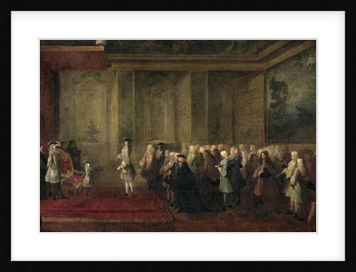 Reception of Cornelis Hop as Ambassador of the States General to the Court of Louis XV, 24 July 1719 by Louis-Michel Dumesnil