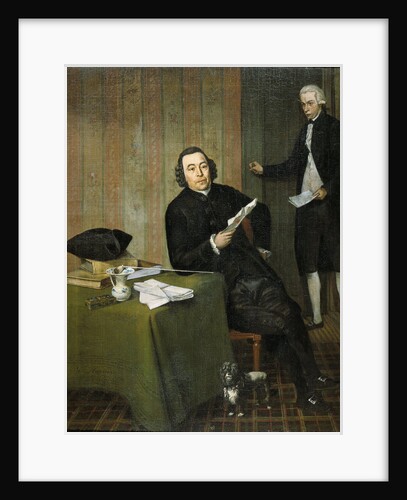 Portrait of the Haarlem Notary Wernerus Köhne with his Clerk Jan Bosch, The Netherlands by Wybrand Hendriks
