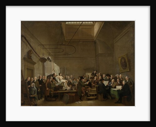 The Drawing Gallery of the Felix Meritis Society by Adriaan de Lelie