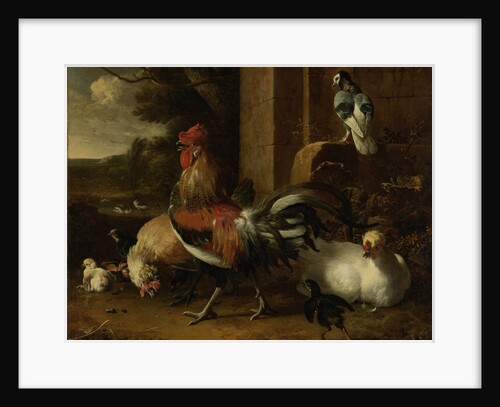 Poultry Yard by Melchior d' Hondecoeter