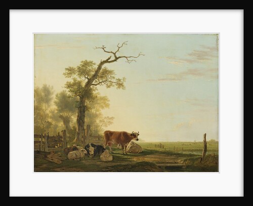 Meadow Landscape with Animals by Jacob van Strij