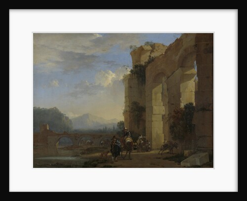 Muleteers beside an Italian Ruin by Jan Asselijn