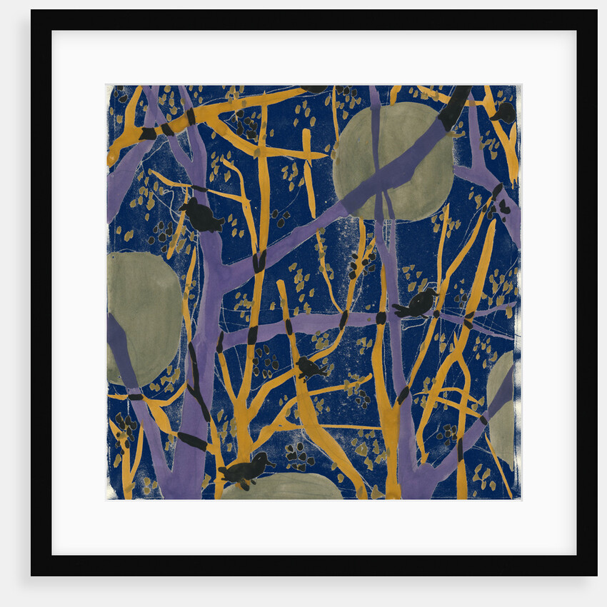 Trees and birds in my garden 8 by Anna Zaliski