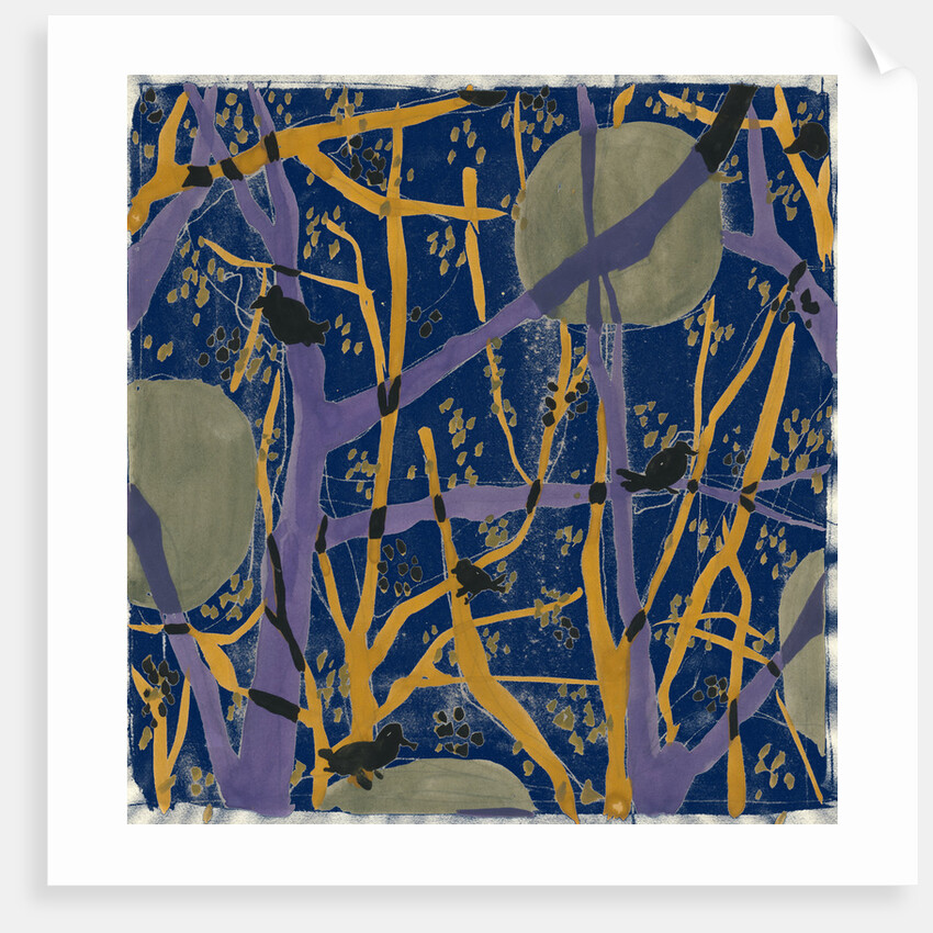 Trees and birds in my garden 8 by Anna Zaliski