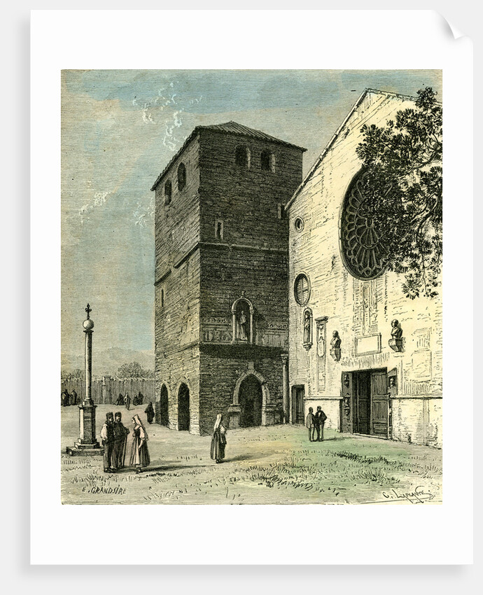 Trieste Italy Church 1876 by Anonymous
