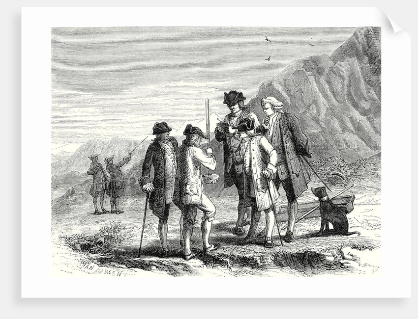 Perier Measuring the Height of the Tube of Torricelli on the Top of the Puy De Dome by Anonymous