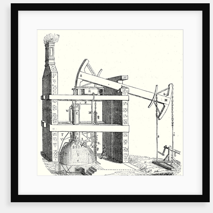Newcomen Steam Engine Used in London in the Eighteenth Century for the Pumping Up of Water by Anonymous