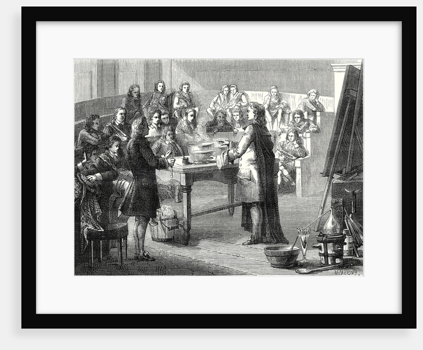 Joseph Black Conducts the Experiment of Caloric Latent Before Students of the University of Glasgow by Anonymous