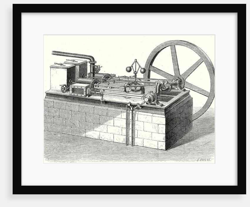 A Hot-Air Cylinder Machine with Horizontal Engines by Anonymous