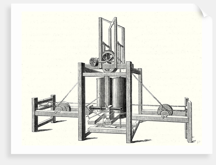 Mechanism of Miller Taylor and Symington's Steamboat's Engine by Anonymous