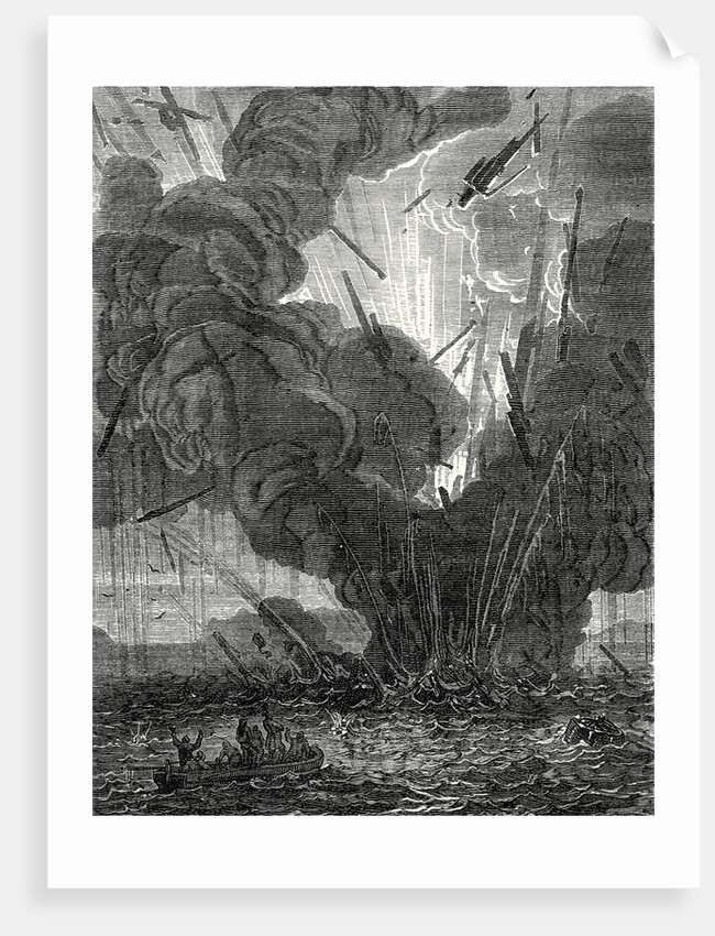 Robert Fulton Blows Up a Boat with His Infernal Machine in the Harbor of Brest by Anonymous