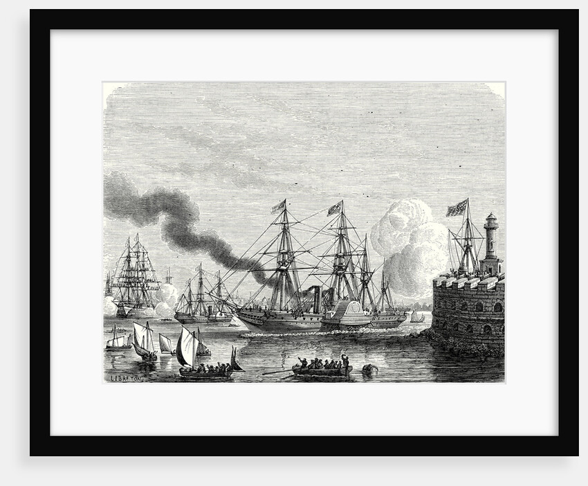 The 'Great Western' and 'sirius' Steamships Entering the Port of New York after Crossing the Atlantic by Anonymous
