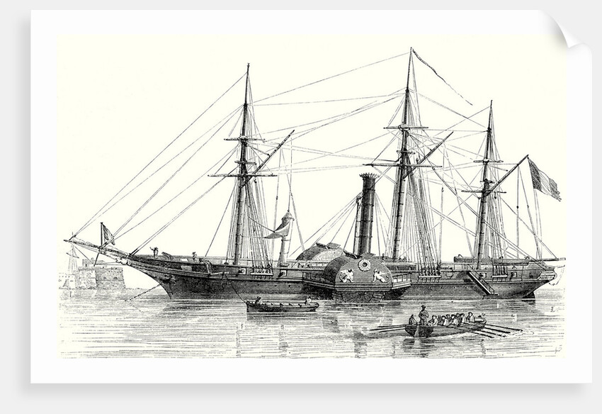 The 'sphinx' the First Steam Warship from the French Navy Built in 1830 by Anonymous