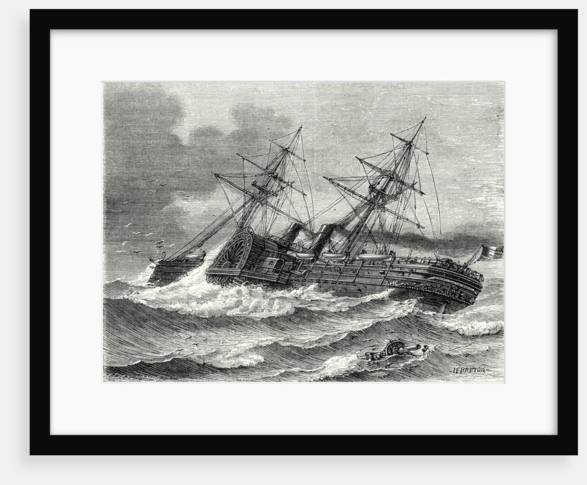 The 'Napoleon III' Transatlantic French Liner Launched in 1866 by Anonymous