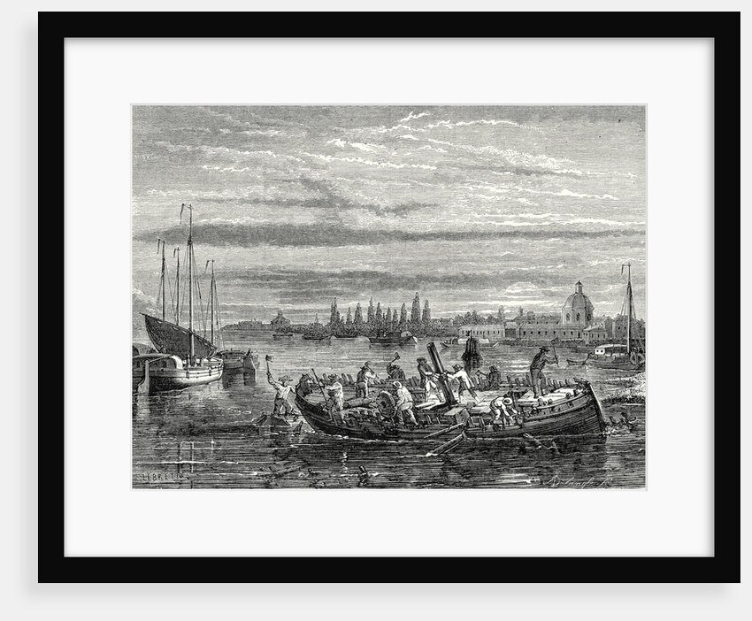 Charles Dallery Has His Propeller Steamboat Cut to Pieces by Anonymous