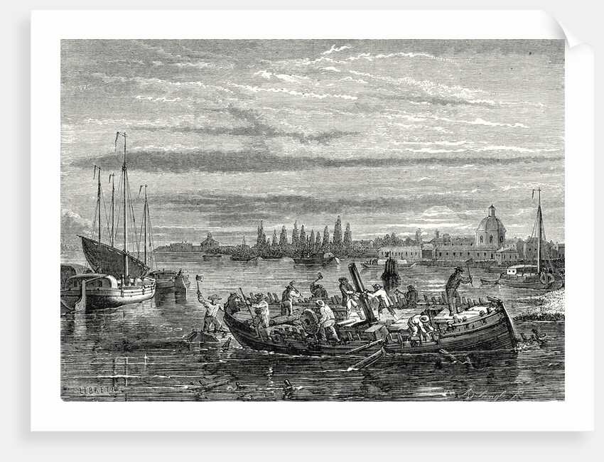 Charles Dallery Has His Propeller Steamboat Cut to Pieces by Anonymous