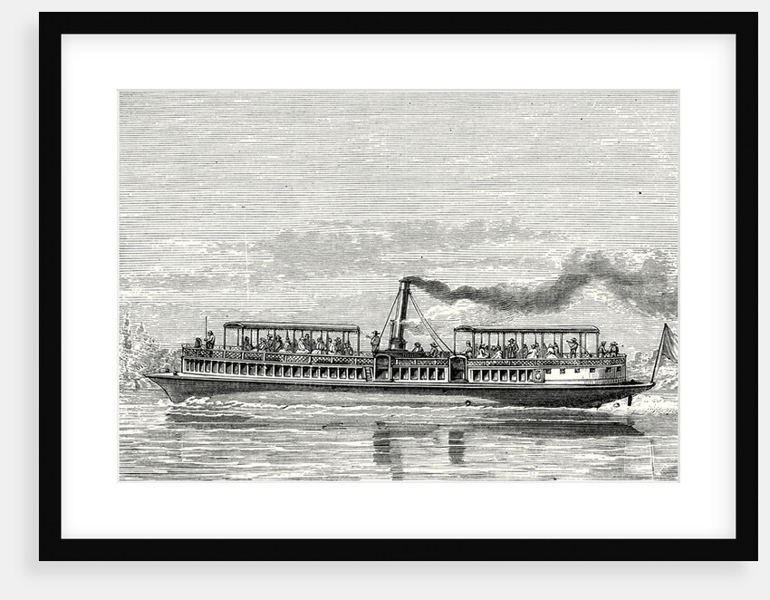 Steamboat Intended to Serve As a Ferry Service on the Seine During the Exposition 1867 (Propeller Model) by Anonymous