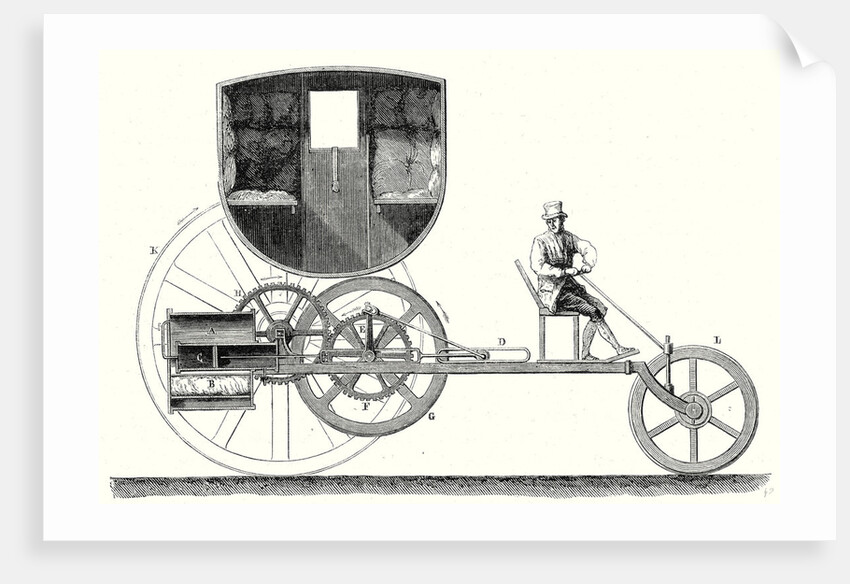 Steam Car Driving on Ordinary Roads Built in 1801 by Anonymous