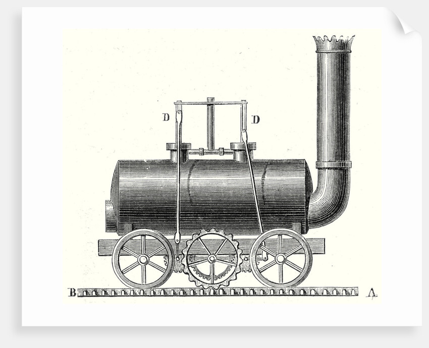 Blenkinsop's Toothed Rack Locomotive by Anonymous