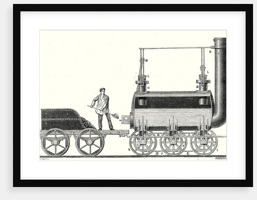 Stephenson's Endless Chain Locomotive by Anonymous